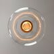 Italian Mid-Century Glass and Brass Pendant Lamp
