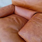 Fauteuil cuir DUVIVIER vintage loft