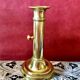 Golden copper candle holder with Belle Epoque pusher