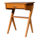 Vintage 1960s compass foot bedside table