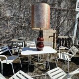 Vintage 70's glazed ceramic lamp