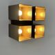 Vintage RAAK wall light, P1445, metal and brown ABS, Netherlands, 1970