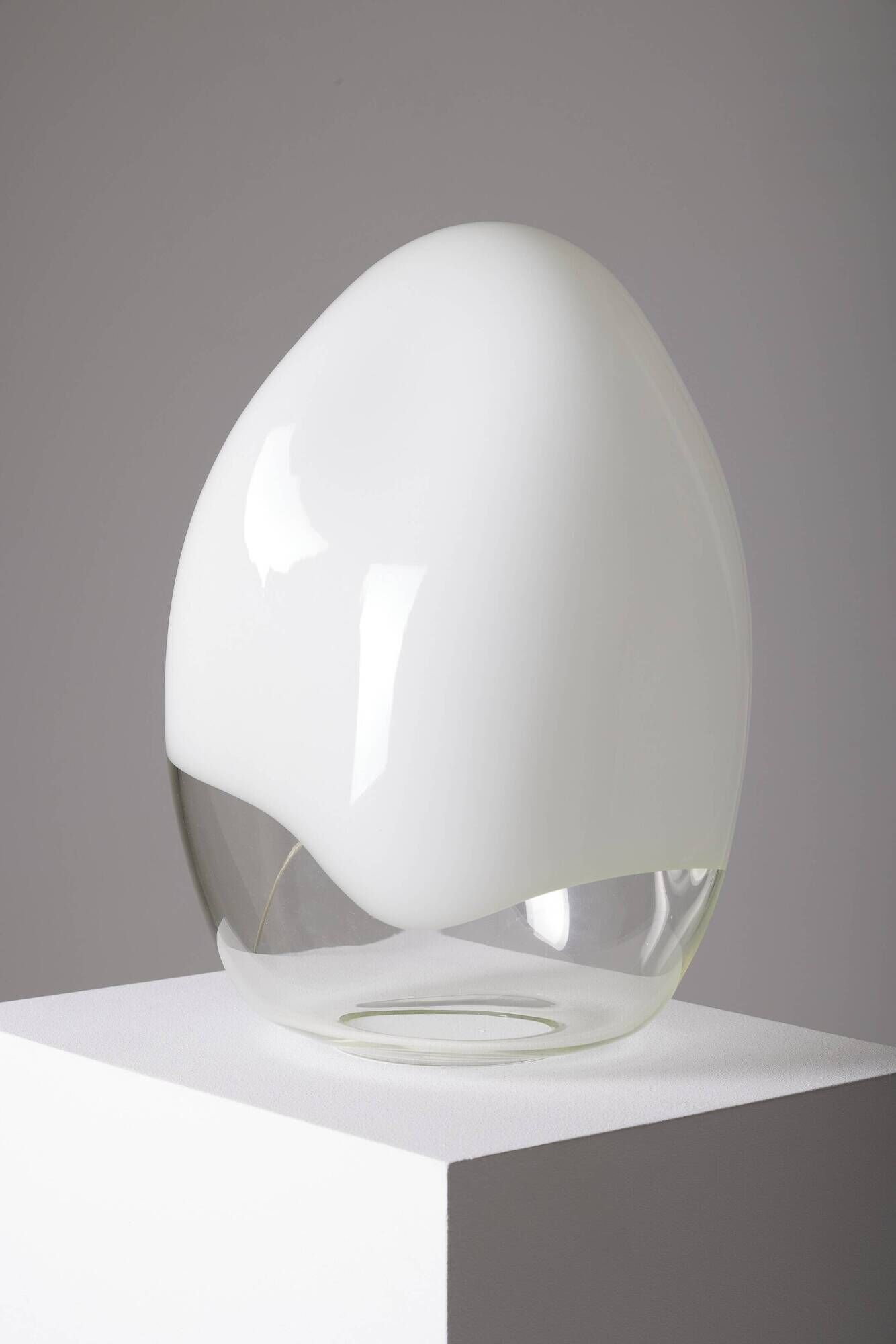 Pair of nessa lamps in murano glass, gino vistosi, 1970s