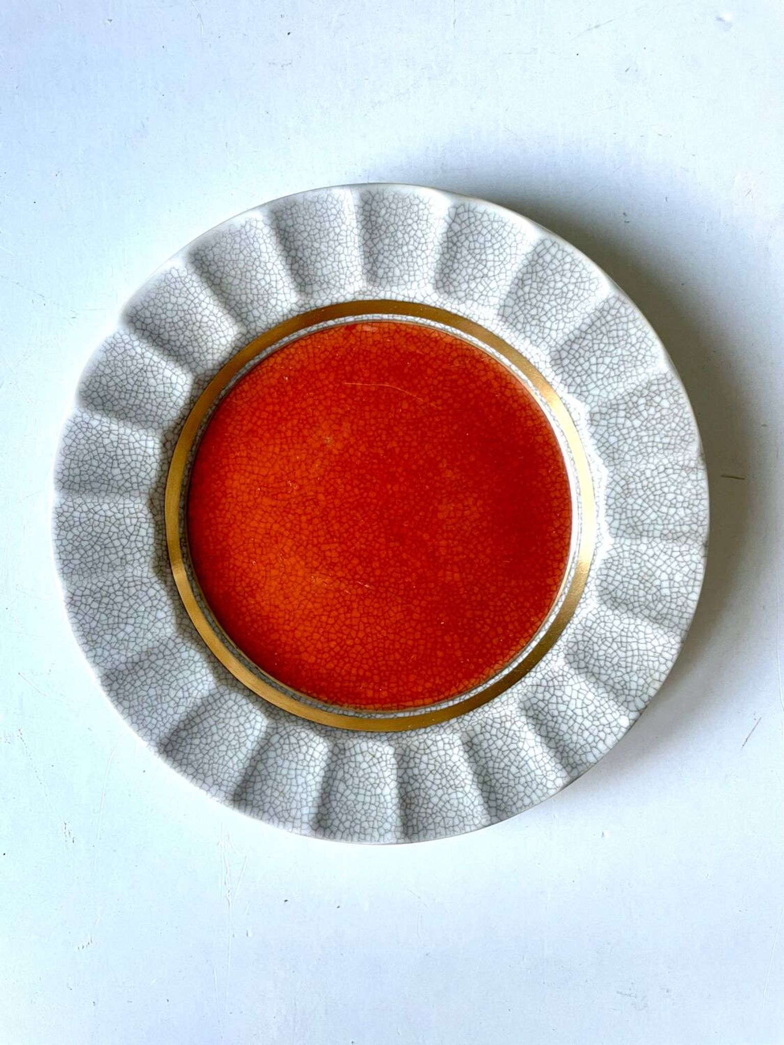 Vide poche en porcelaine craquelée Royal Copenhagen par Thorkild Olsen
