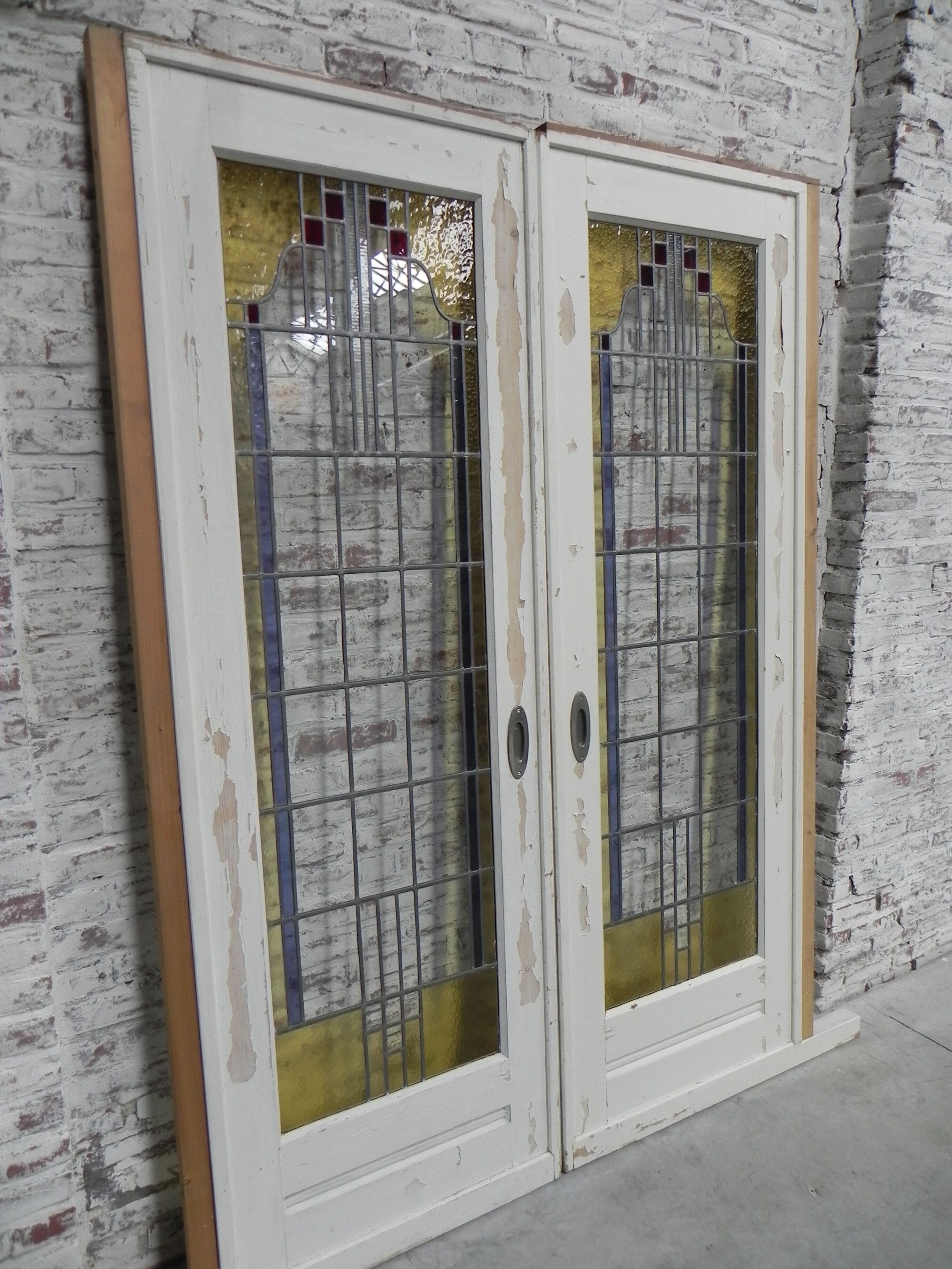 2 portes coulissantes de style art déco