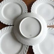 10 dessert plates in Limoges porcelain Haviland model Torse