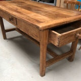 Large oak bakery table