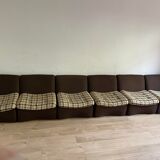 Lot 6 fauteuils tissu en polystyrène rigide année 50/60