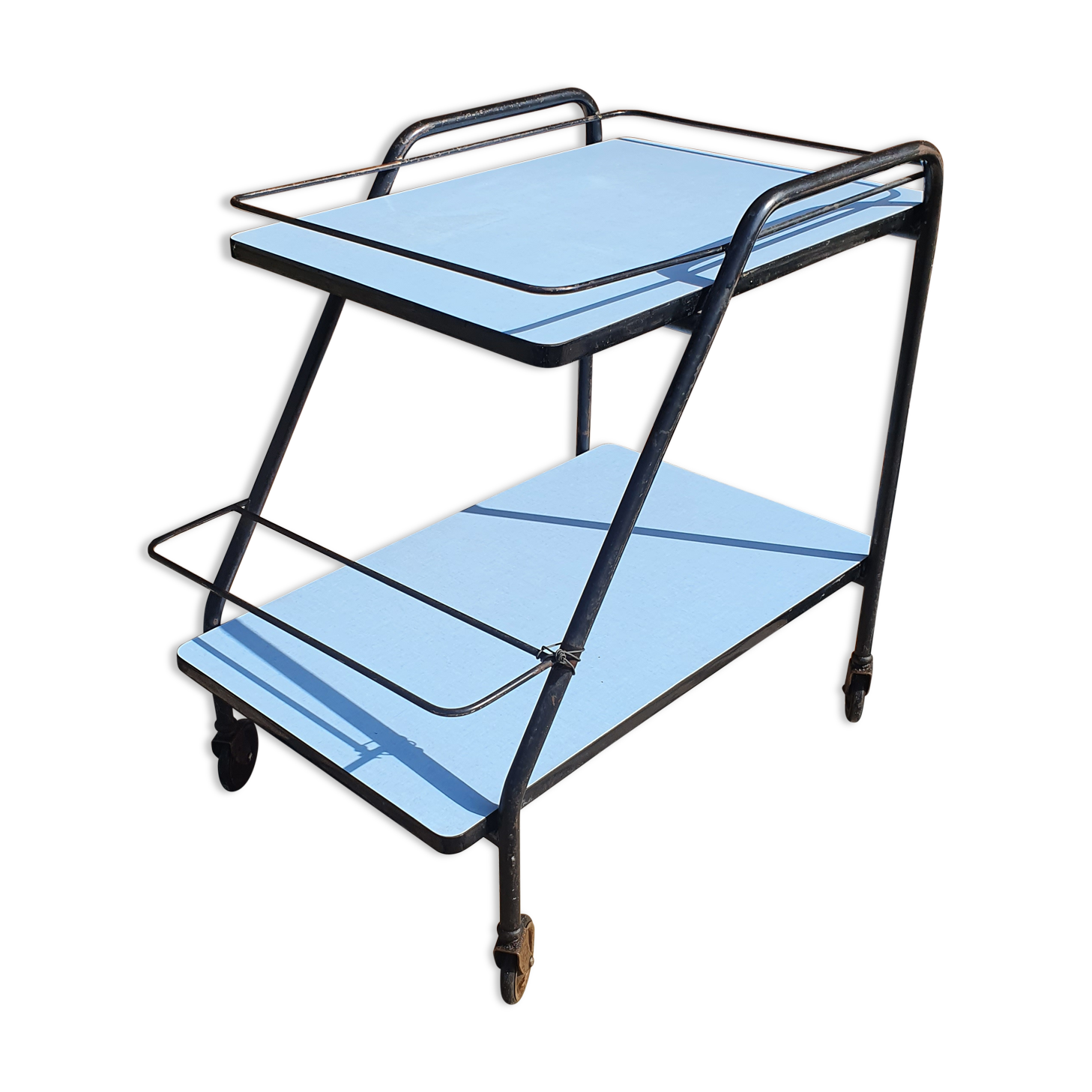 Serving trolley in vintage formica