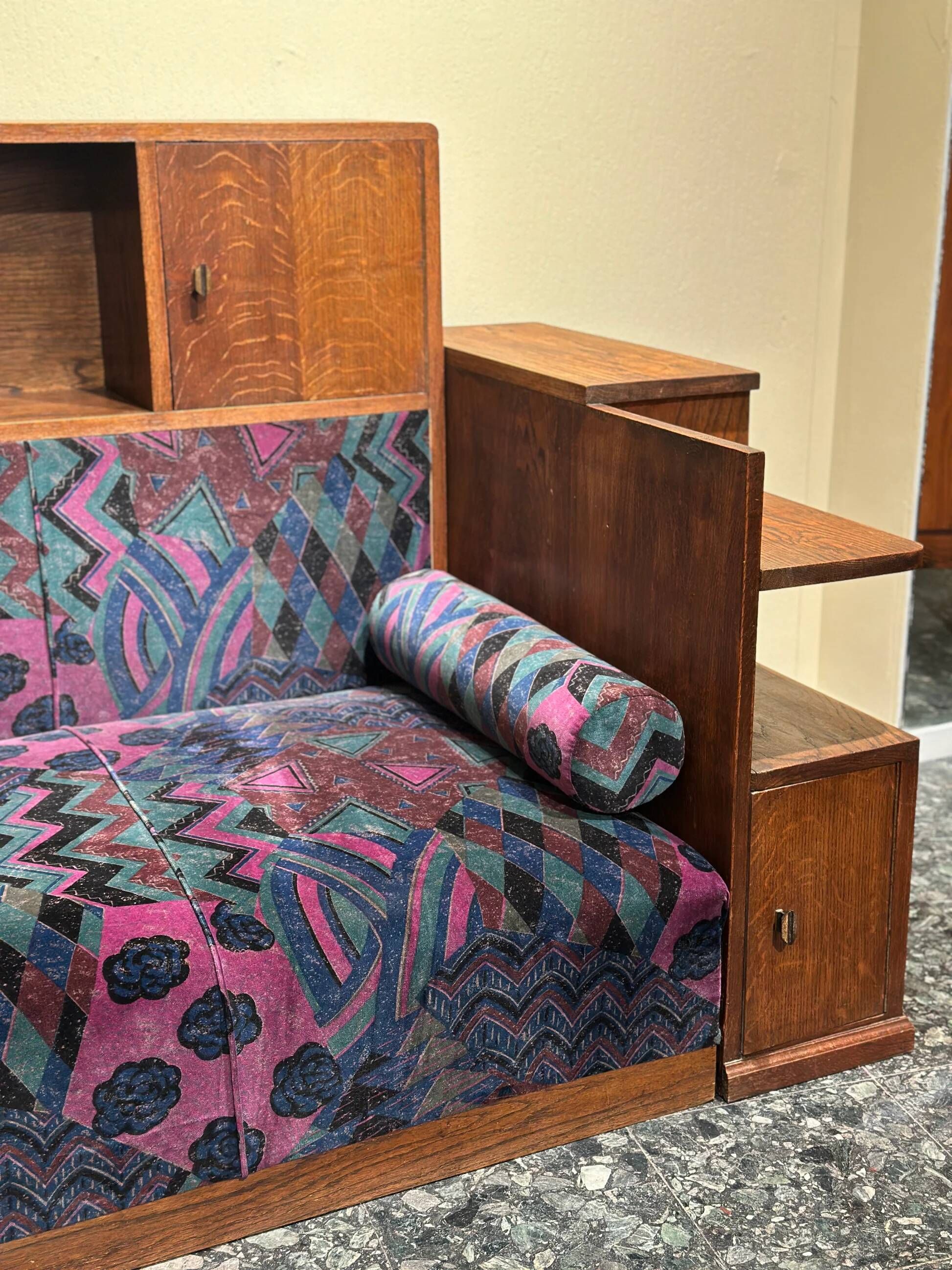 Rare unité de salon / lit de jour Art Déco des années 1930