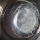 Silver metal champagne basin