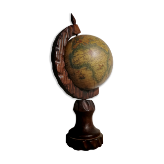 Vintage globe rustic style