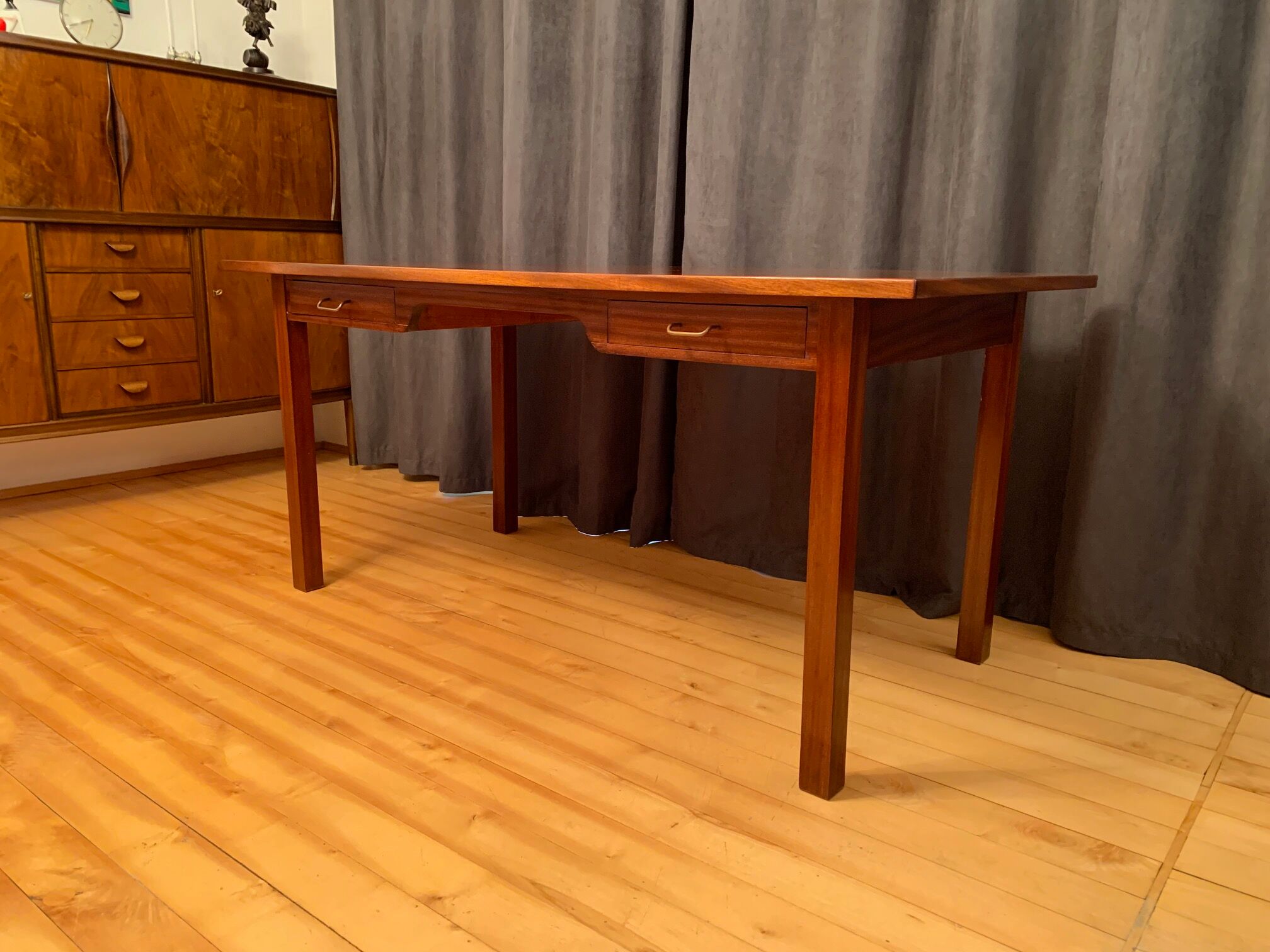 Frits Henningsen style desk from Denmark in the 1950s.