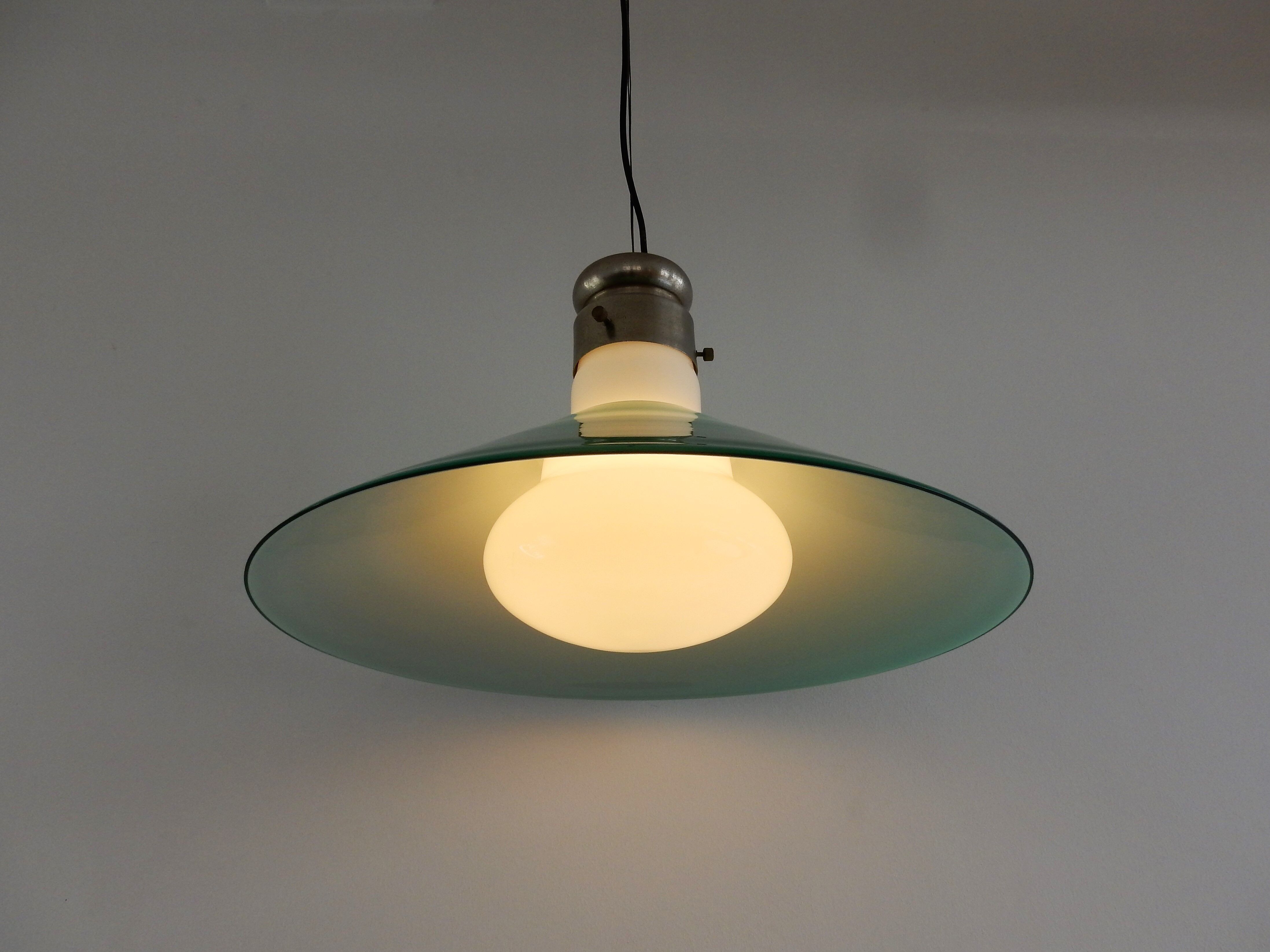 Murano glass pendant lamp by Alessandro Pianon, for Vistosi, Italy 1960