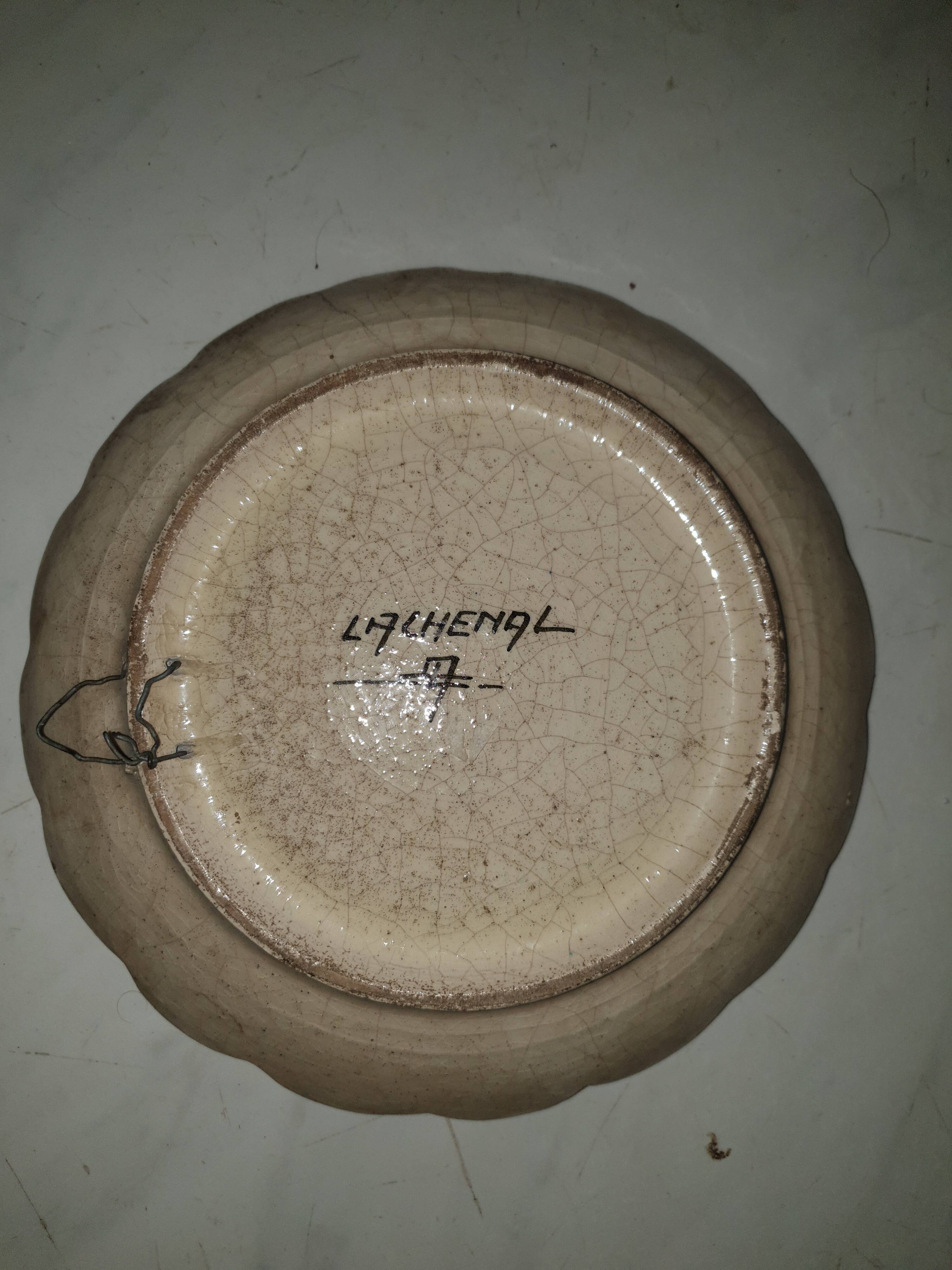 Ceramic Raoul Lachenal decor iznik epoque art deco