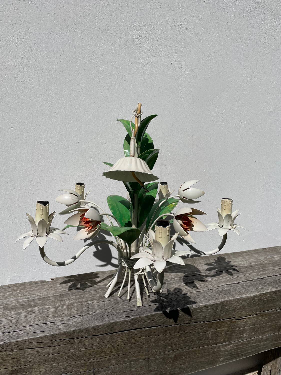 Metal flower bouquet ceiling chandelier