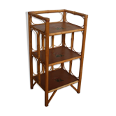 Étagère en rotin vintage