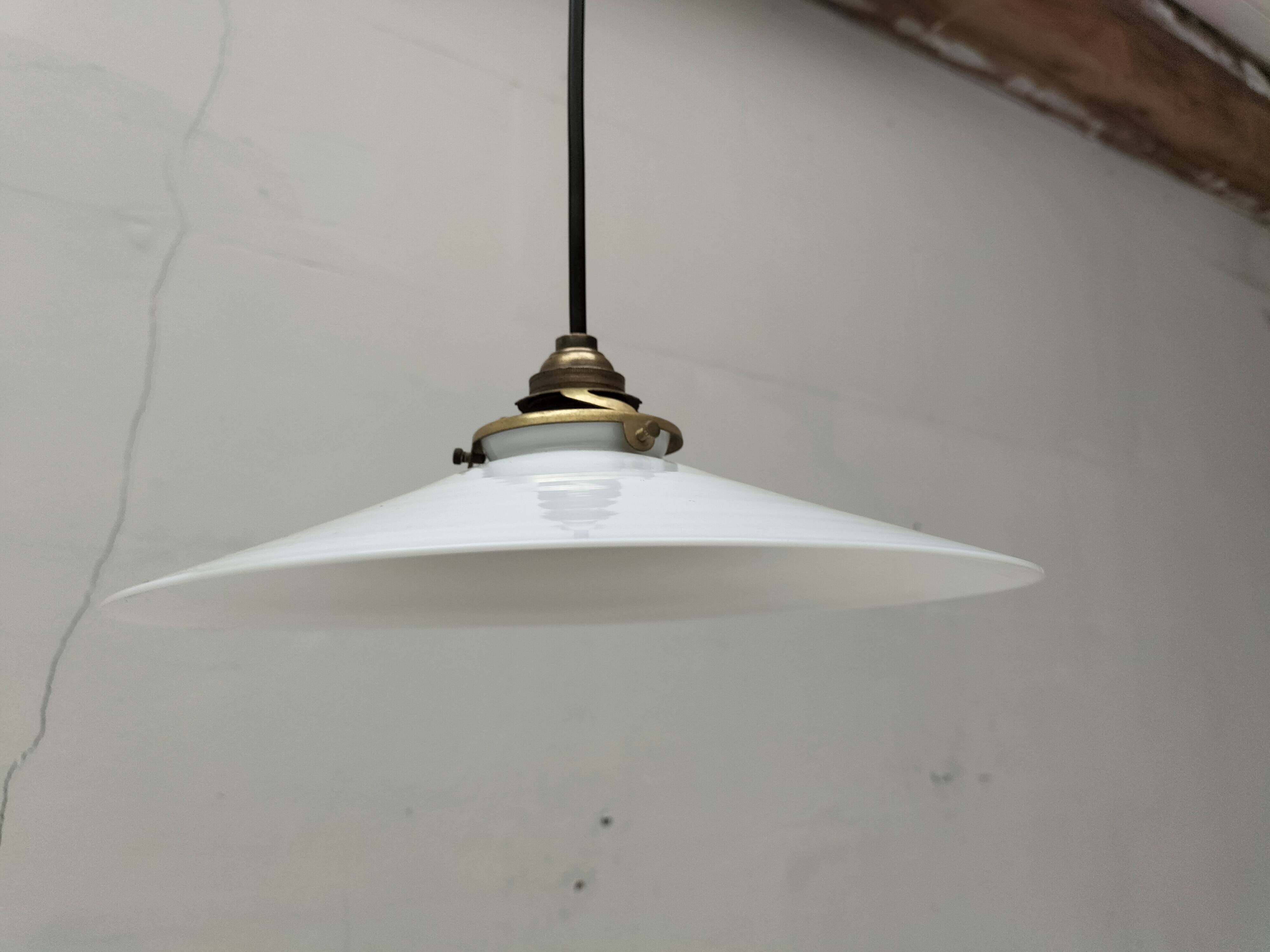 Opaline pendant light