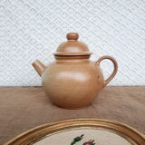 Vintage CNP France village stoneware chocolate tea coffee set