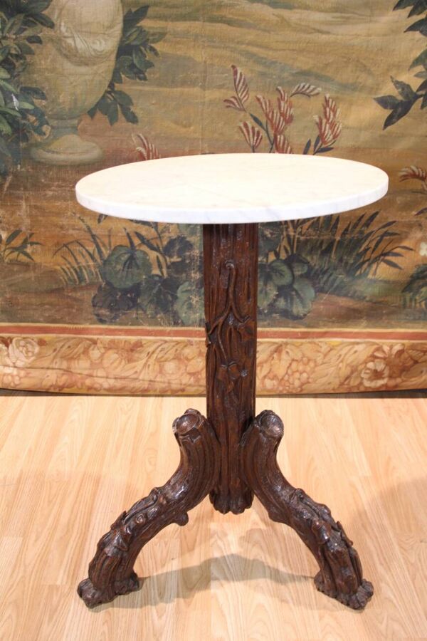table guéridon bistrot forêt noire