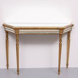 Console miroir De Knudt Hollywood Regency belge années 1970