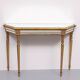 De Knudt Mirror Console Table Hollywood Regency Belgian 1970s
