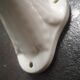 Wall lamp old white porcelain art deco bathroom 1920 tulip engraved glass