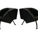 Vintage set of two Young International easy chairs  Post Modern design