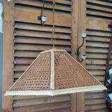 Pendant lamp lampshade canework and wicker