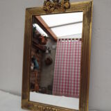 Rectangular mirror gilded tower 25x39cm