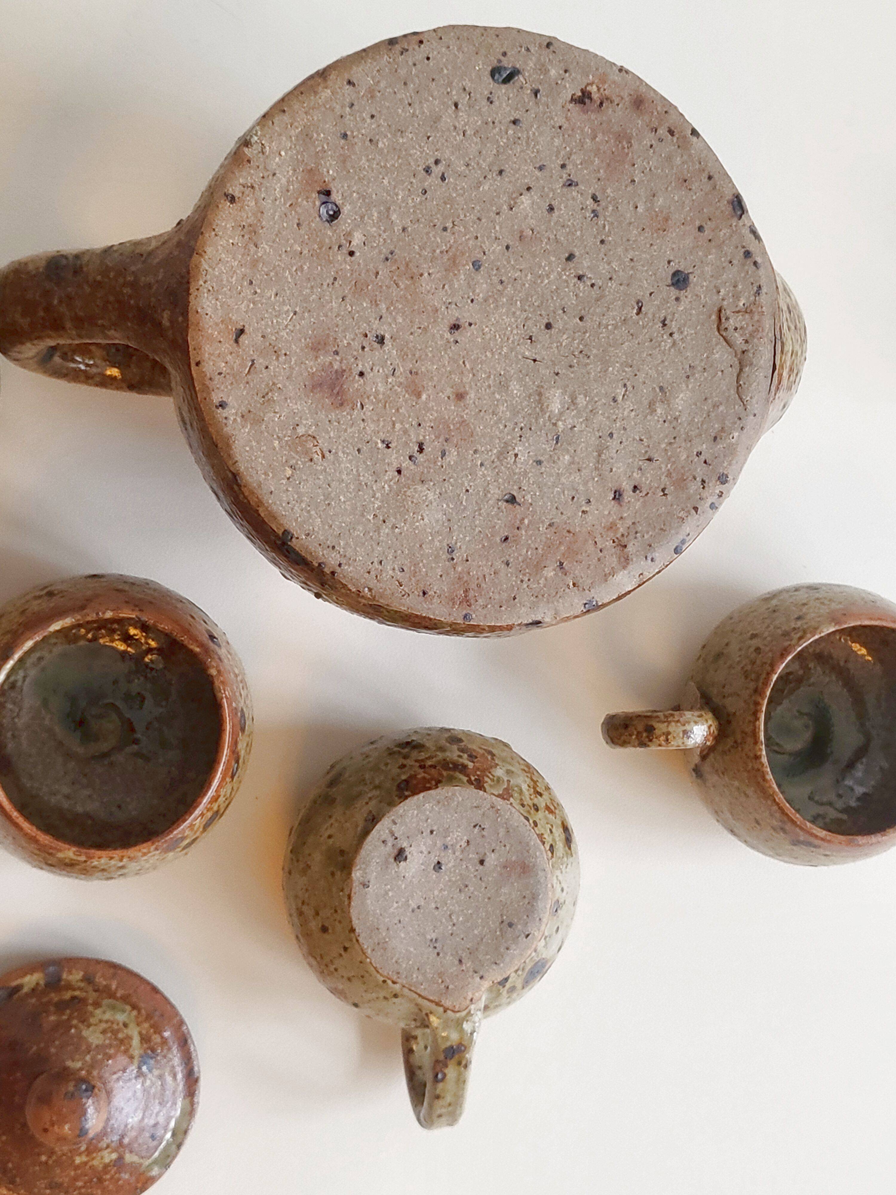 Vintage stoneware coffee service 1970