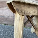 Farmhouse bench made of natural fir 1930s