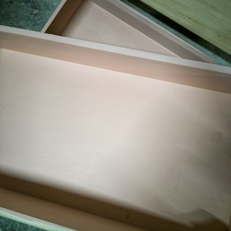 Commode vintage bois et rose