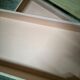 Vintage wooden and pink chest of drawers