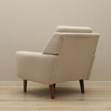 Cream armchair, Danish design, 1970s, production: Denmark