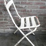 Chaise pliante en acier industriel