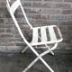 Chaise pliante en acier industriel