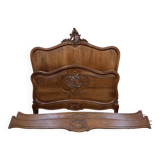 Louis XV Style Center Bed in Walnut