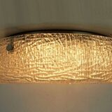 large kaiser leuchten CEILING FIXTURE flush mount thick ice glass