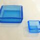 Paire de vide poche vintage en verre turquoise