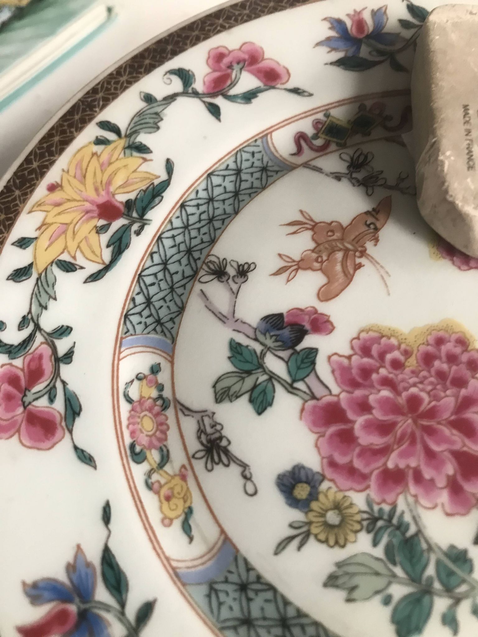 Set of 5 hand-painted dessert plates