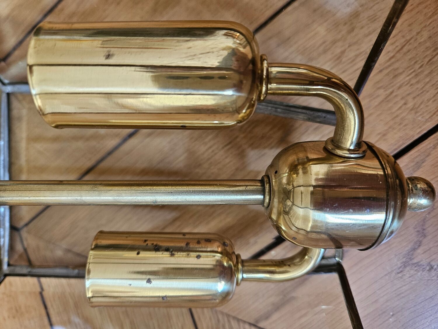 2 lantern-shaped light fixtures - pendant - chandelier