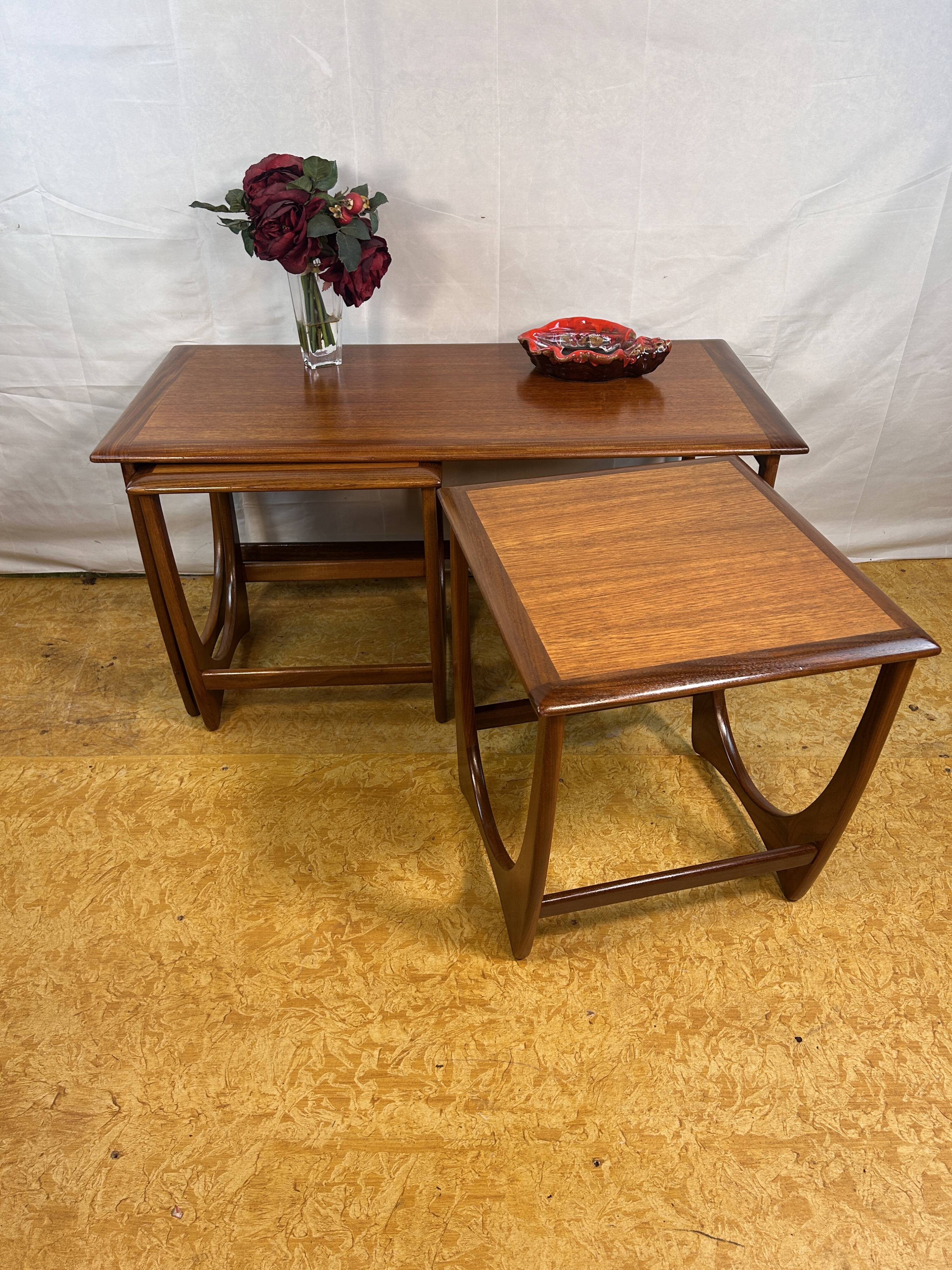Mid-Century Retro Vintage Teak Nest of Tables by G Plan – Astro Line