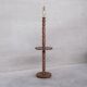 Art Deco Geometric Oak French Mid-Century Floor Lamp