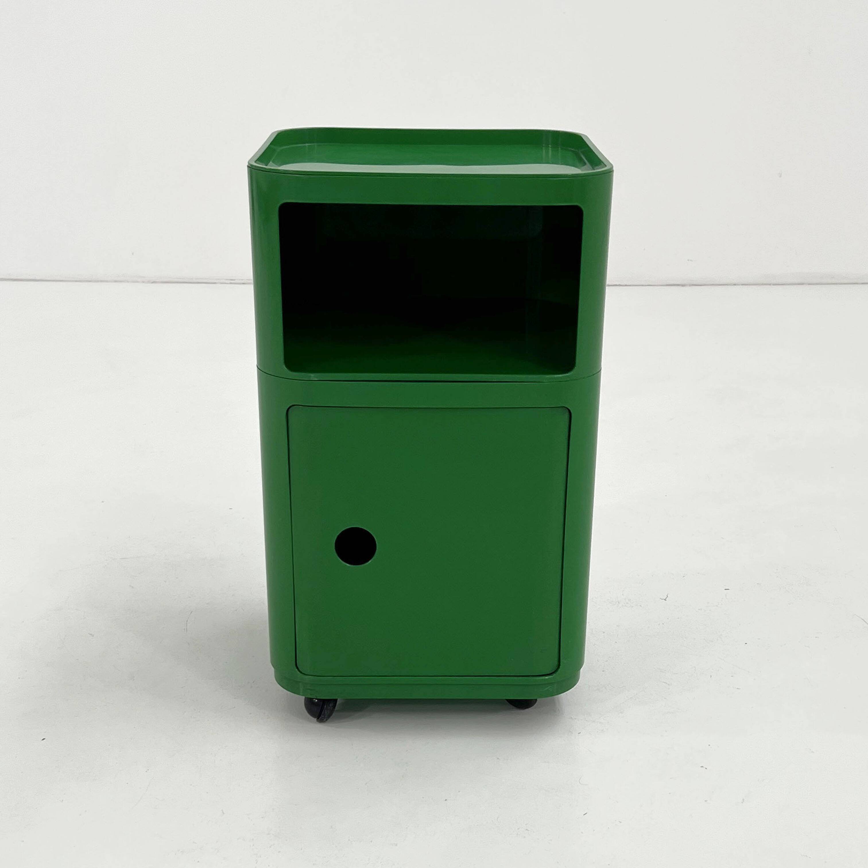 Componibili cabinet in green by Anna Castelli Ferrieri for Kartell, 1970