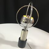 Vintage Table Lamp • Rings • Steel/Wood • Space Age • 1970