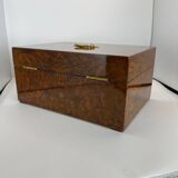 Late Biedermeier Box in Walnut and Walnut Burl, Austria, 1850s