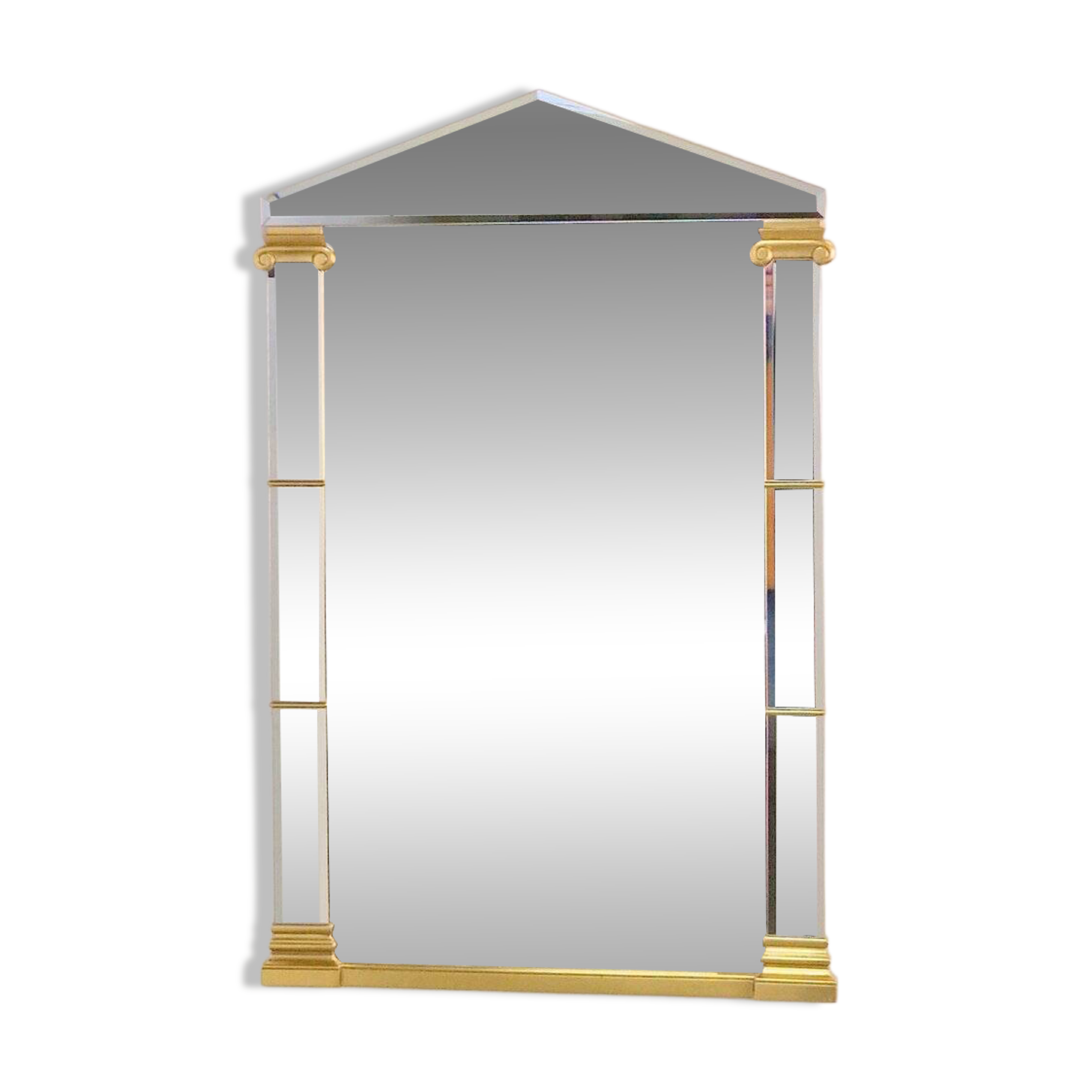 Hollywood Regency Gilded Mirror from Deknudt, Belgium, 1970