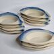 Set of 11 Vintage "Fish" Ceramic Bowls, Signed Charles Amand
