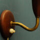 Retro teak wall lamp from the 1950s